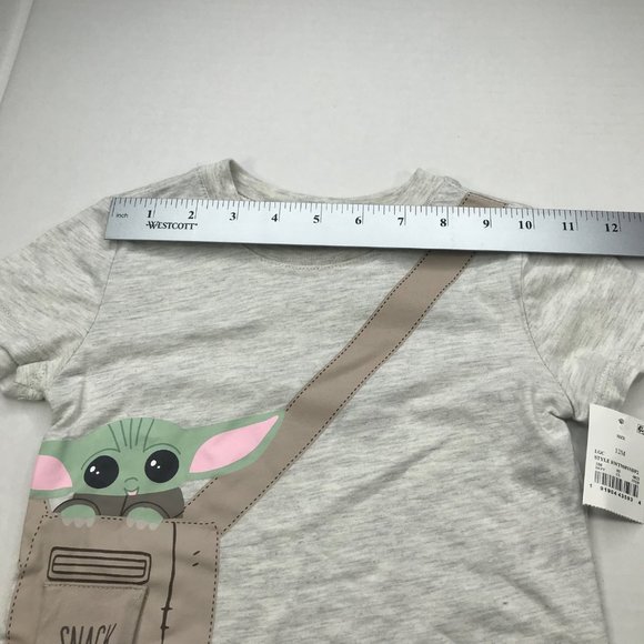 Mad Engine Star Wars Boy's Short Sleeve Pullover Shirt 12 Month Gray New - Picture 8 of 12